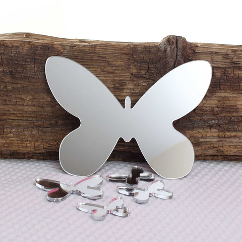 Mirror Acrylic Butterfly Wall Art Set