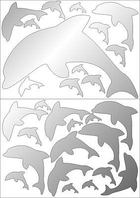 Mirror Dolphins Wall Stickers
