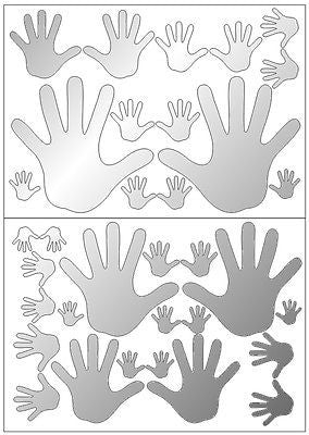 Mirror Hands Wall Stickers