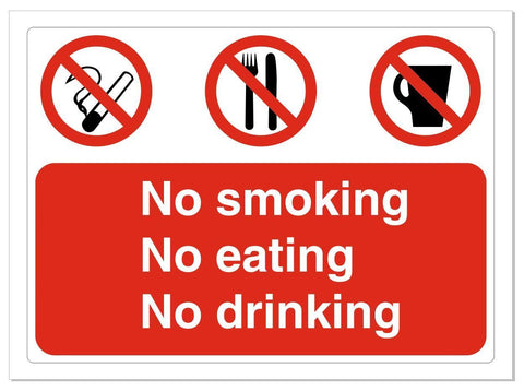 No Smoking Eating Drinking