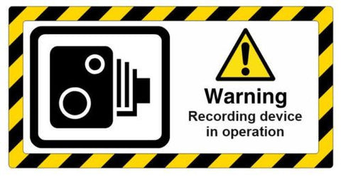 CCTV Warning Recording device