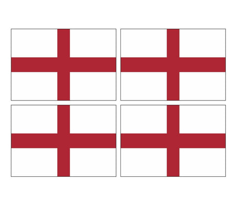 4 English England Flags