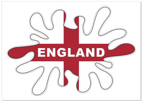 England Flag Splat