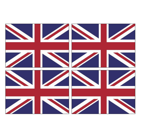 4 British Flags