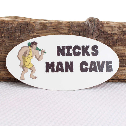 Personalised Man Cave Plaque