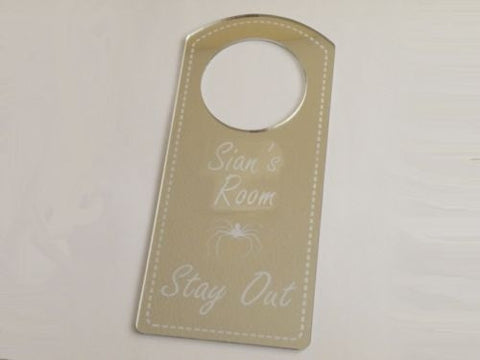 Shabby Chic Mirror Rectangle Personalised Plaque