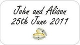 Personalised Transparent Wedding Invitation Seals