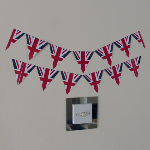 12 UK Flag Bunting Stickers