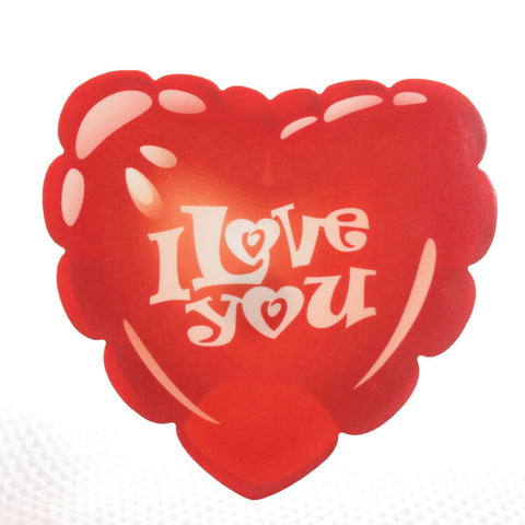 Bubble I Love You Red Heart Acrylic wall plaque decoration