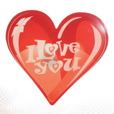 I Love You Red Heart Acrylic wall plaque decoration
