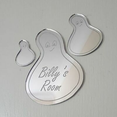 Personalised Blob Blobs Mirror Door Name Plaque Girl Boy Bedroom Room Sign